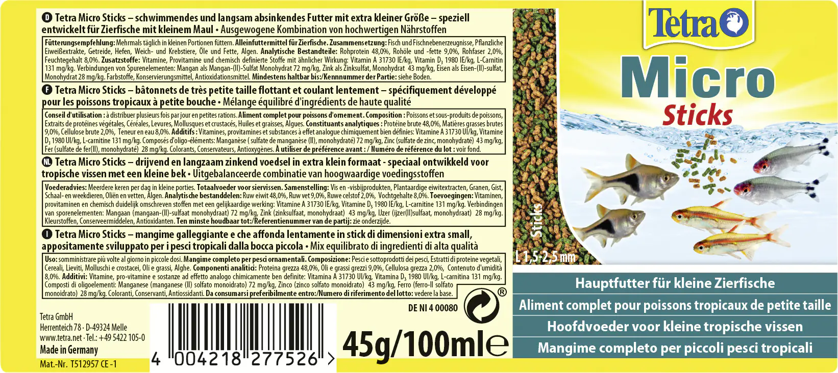 Tetra Micro Sticks 100ml