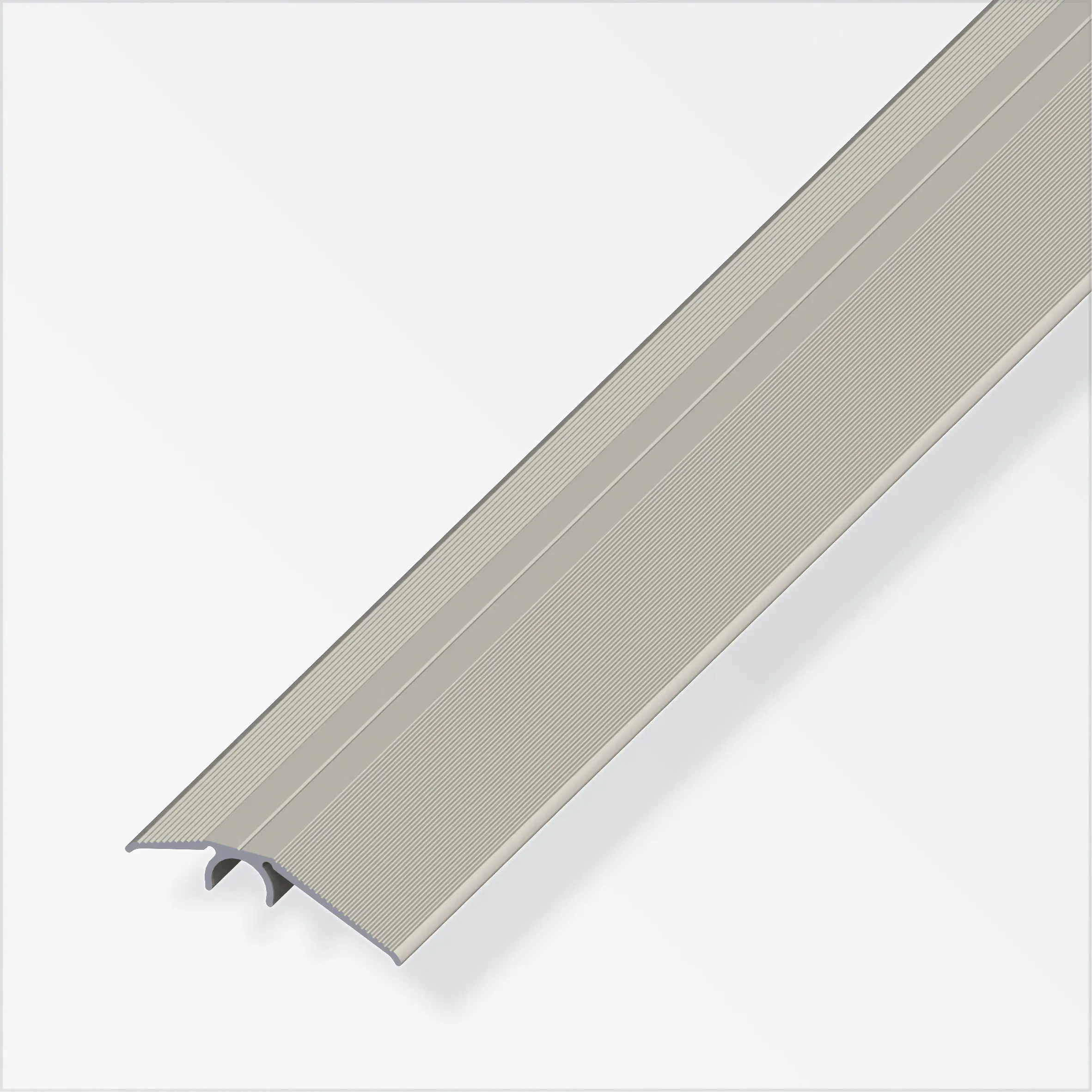 alfer Niveauausgleichs-Profil Aluminium titan 4 cm -Länge 2000 cm