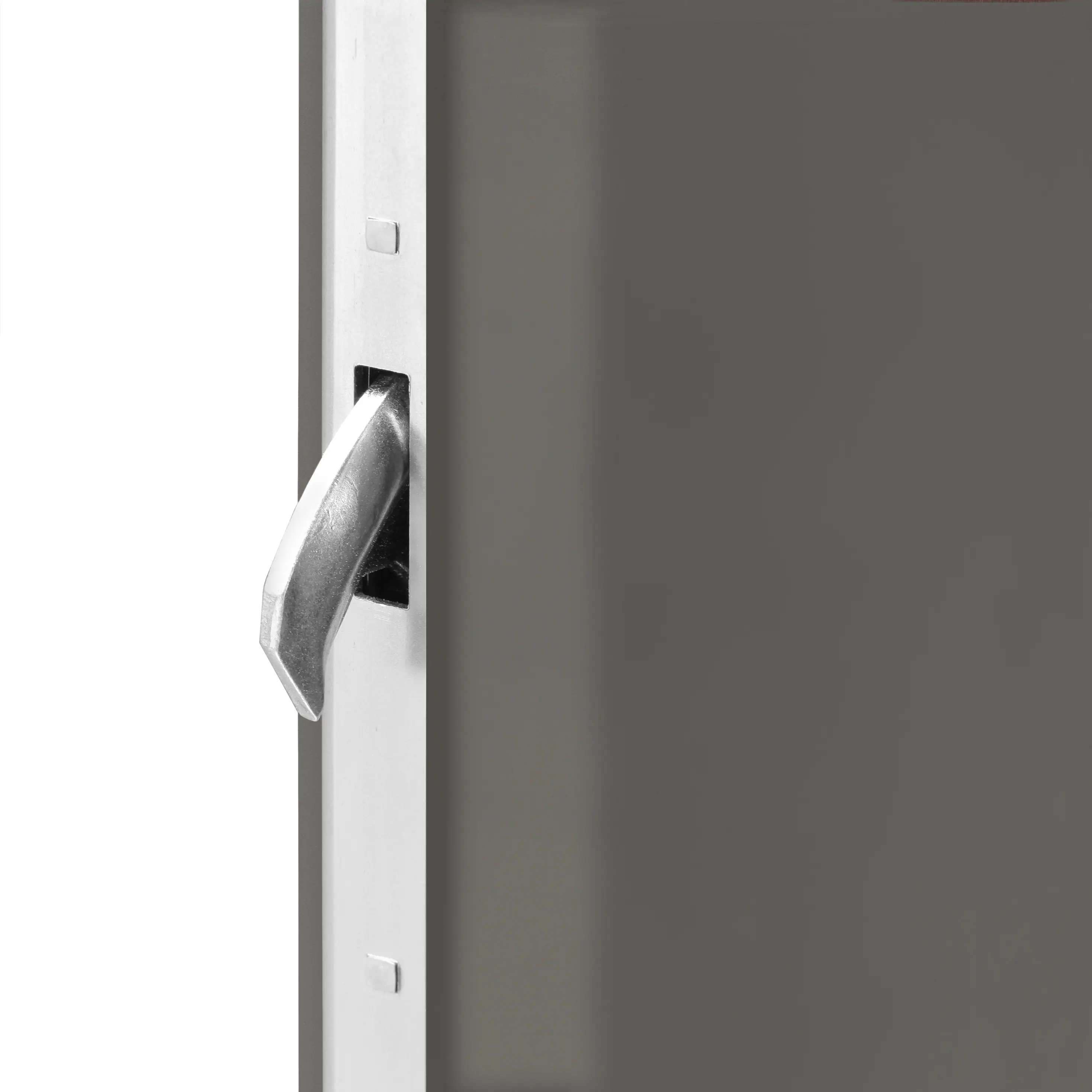 Splendoor Haustür Passivedoor Premium B37 RC2 Aluminium/Stahl quarzgrau/weiß BlackDesign DIN rechts 98 x 208 cm  