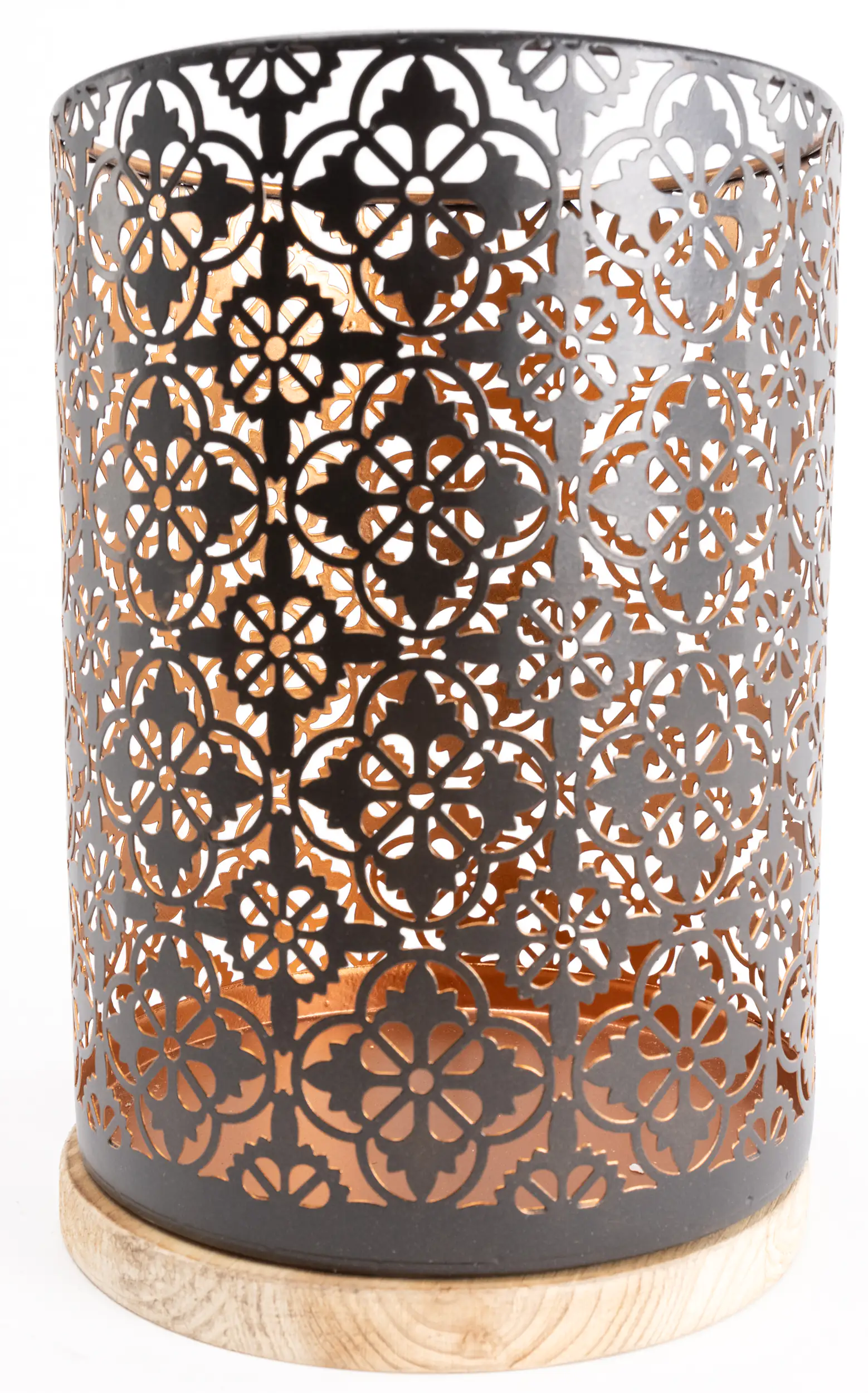 4333692394086_01 TrendLine Windlicht Metall Ø 15 x 21,5 cm schwarz gold