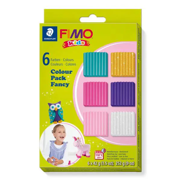 Fimo Modelliermasse kids Colour Pack Girlie 6 x 42 g