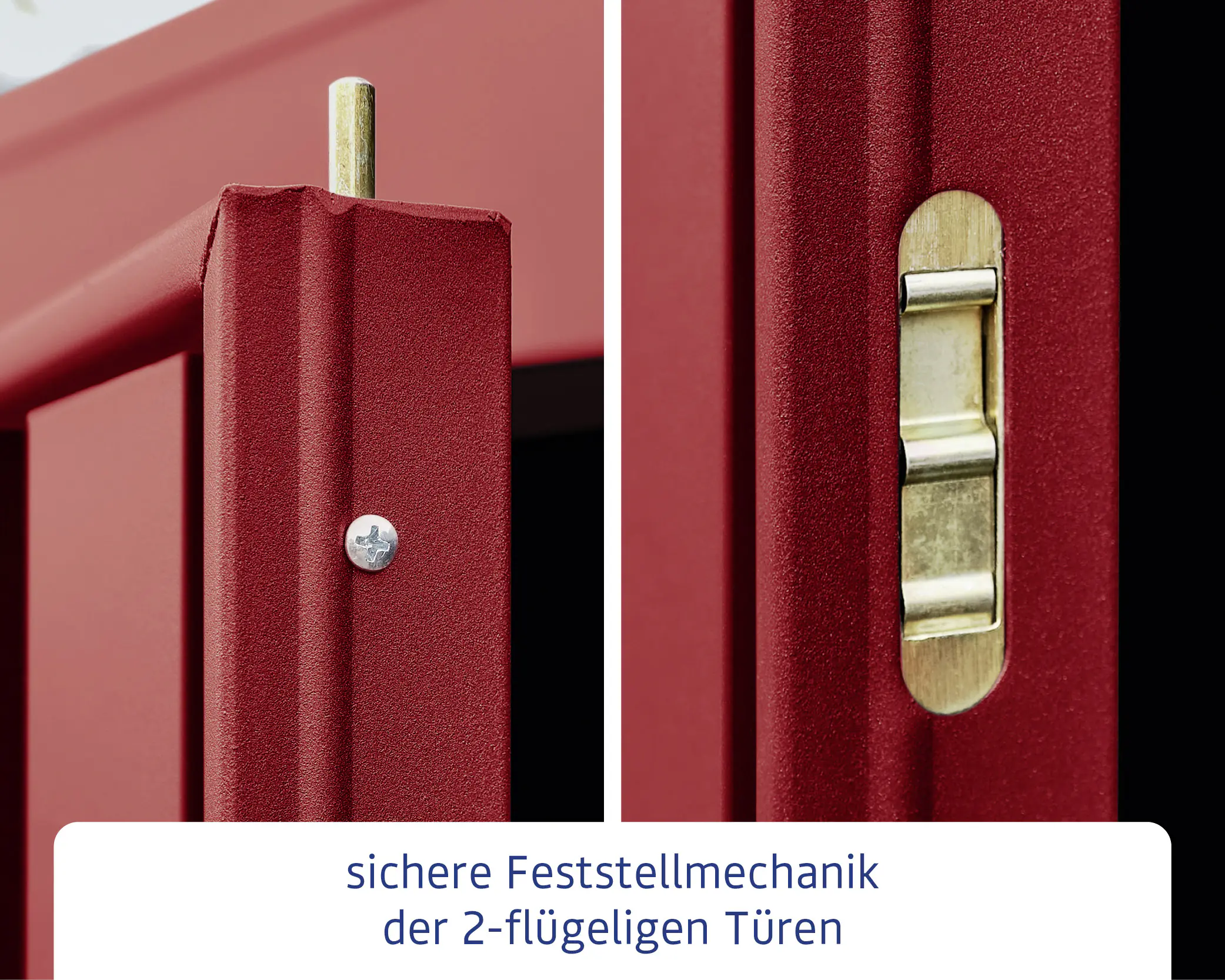 EcoStar Gerätehaus Trend-P Typ 1 purpurrot 247,9 x 153 x 228,6 cm