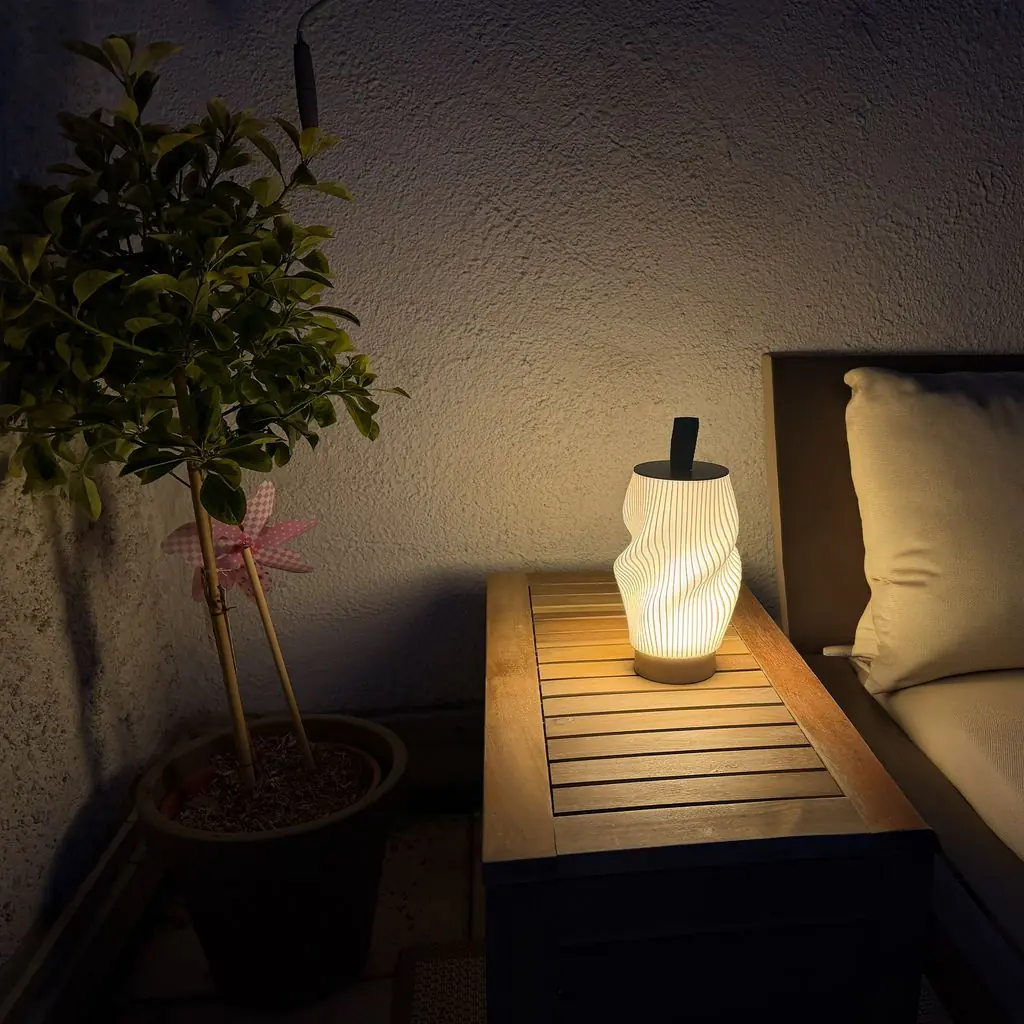 Briloner LED Akku-Tischleuchte Tubi beige 2W 150lm warmweiß dimmbar