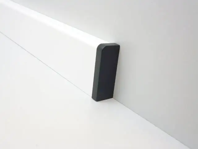 B.S. Bauprogramm Endstück für Sockelleiste 18 x 50 mm schwarz rechts 