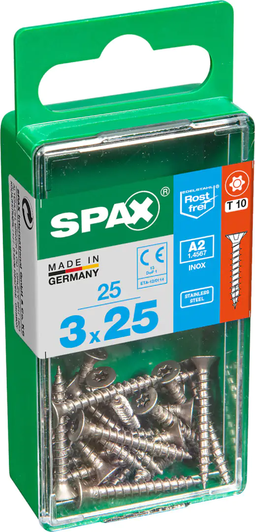 Spax Universalschrauben 3.0 x 25 mm TX 10 - 25 Stk.