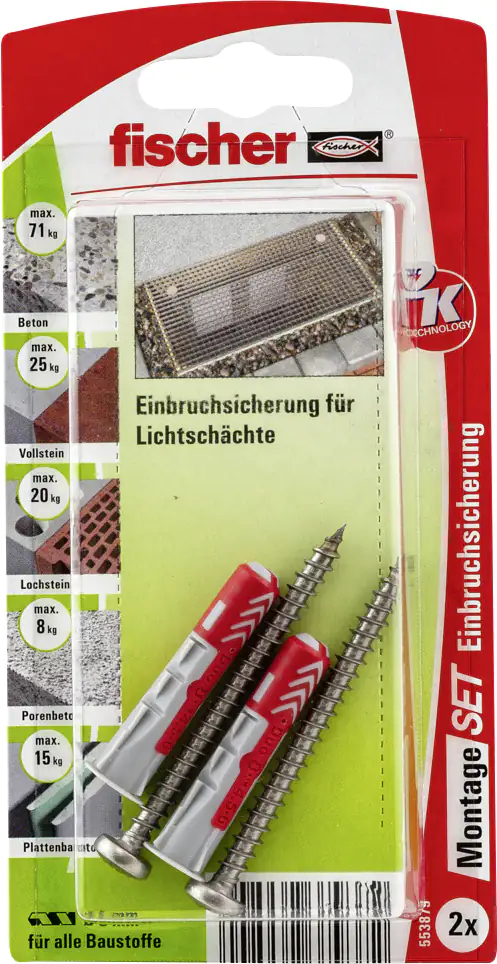 Fischer Montage-Set Einbruch Licht