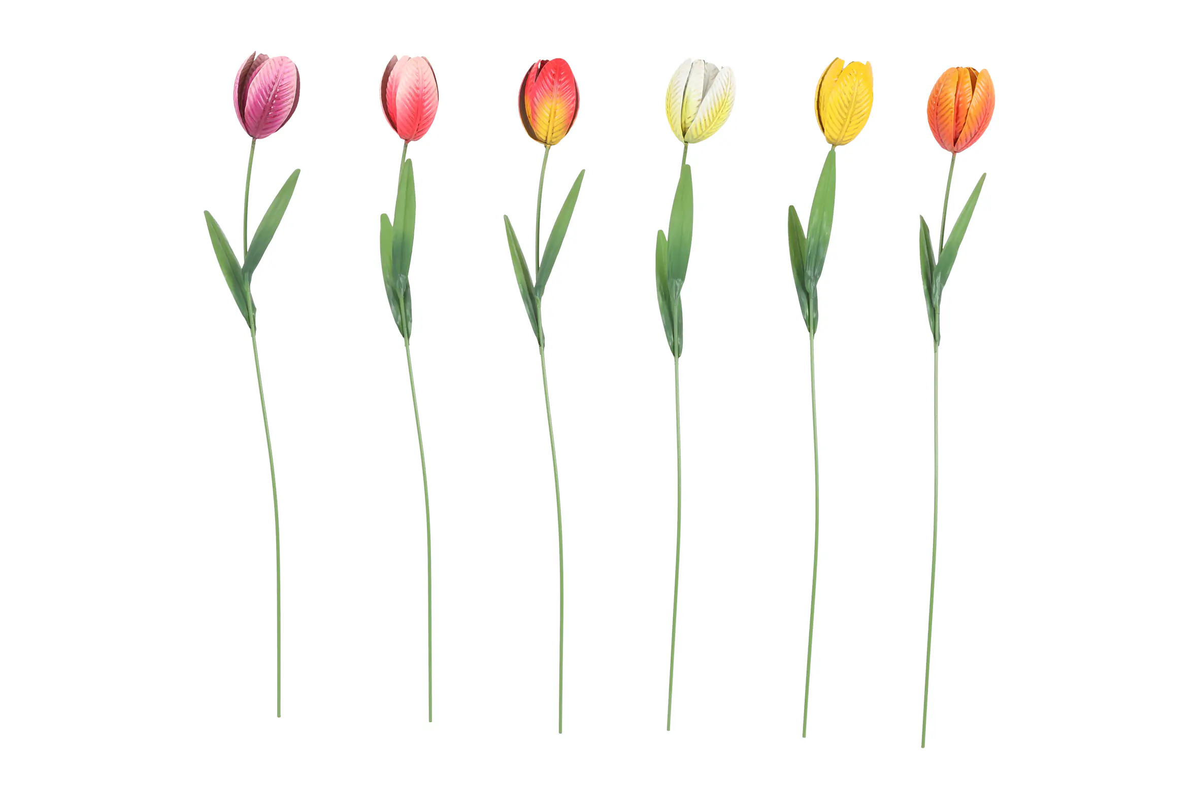 Flamingo Gartenstecker Tulipa Metall 10 x 60 cm mehrfarbig