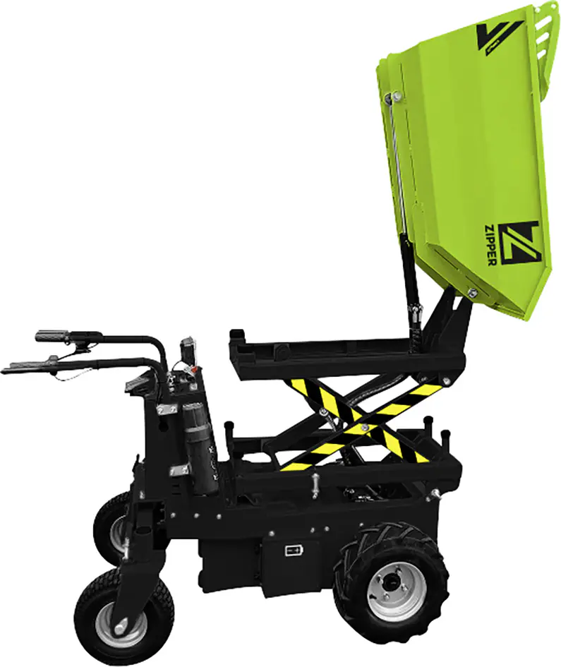 Zipper Elektro-Rad-Dumper ZI-ED600HKS mit Scherenhubfunktion