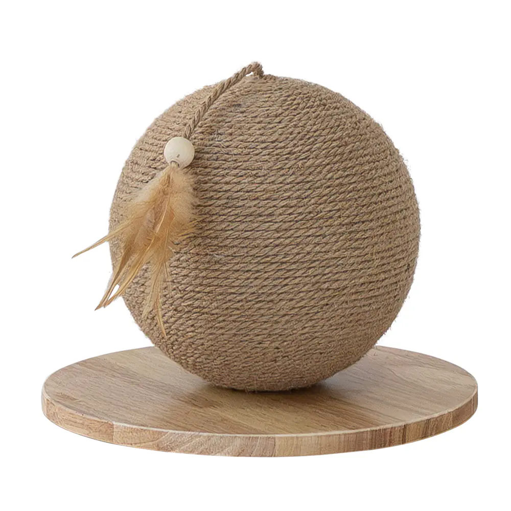 Nobby Katzenspielzeug Kratzkugel Ø 29 × 21,5 cm natur/beige