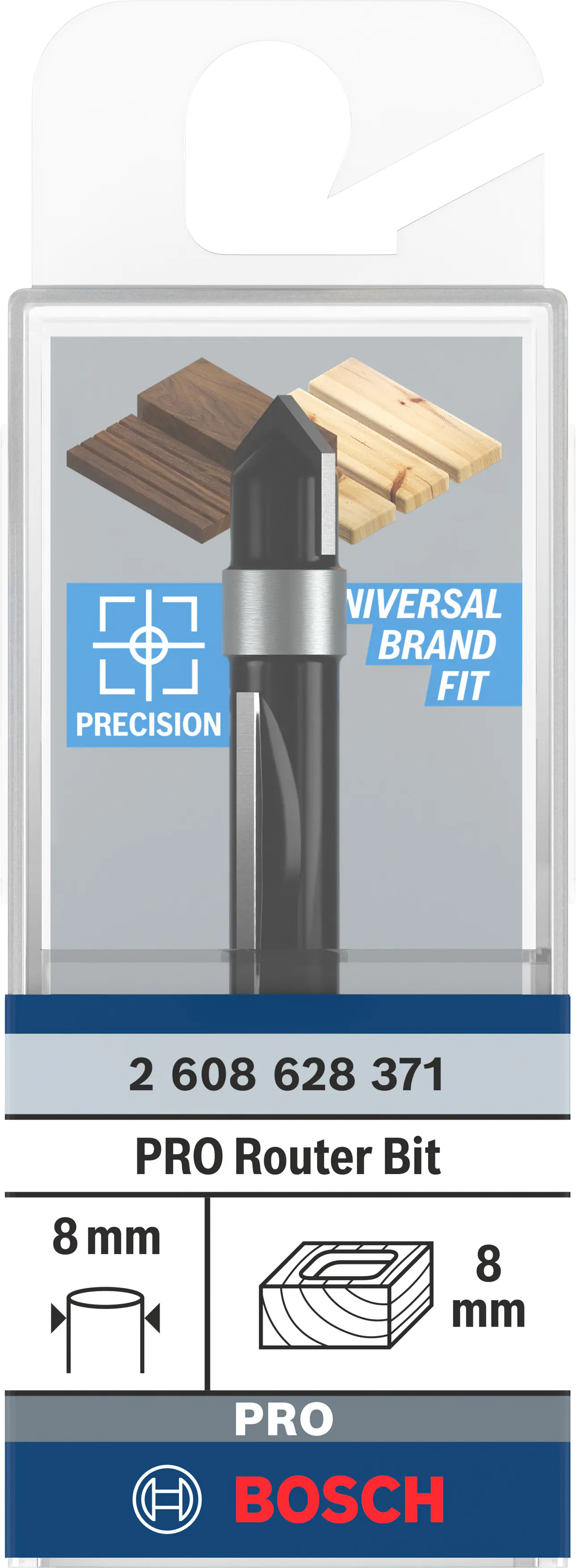 Bosch Kopierfräser 8 mm D1 8 mm L 19 mm G 66 mm