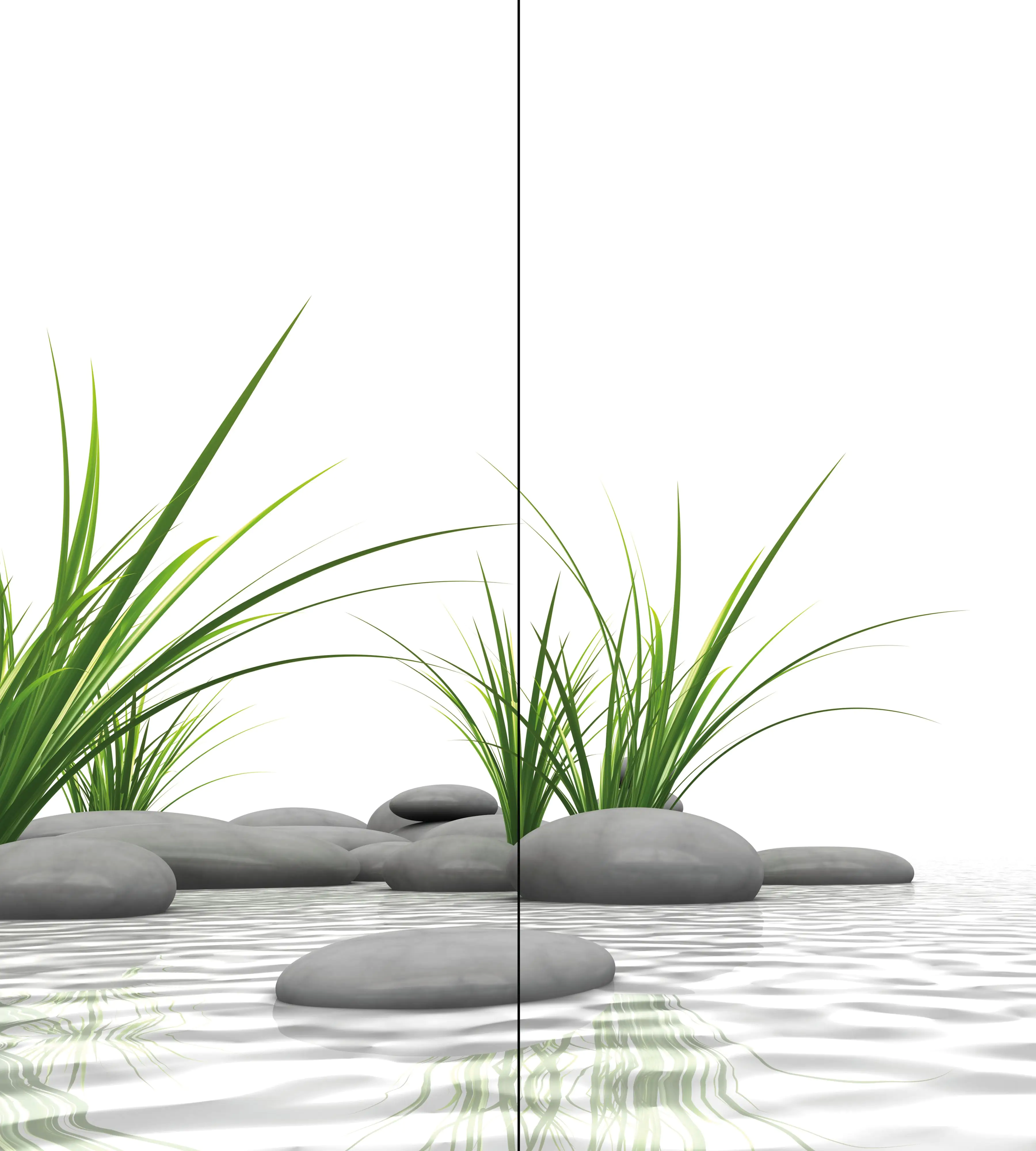 Schulte Dusch-Rückwand Eck Zen-Steine und Gras je 90 x 210 cm Schulte Dusch-Rückwand Eck Zen-Steine und Gras je 90 x 210 cm