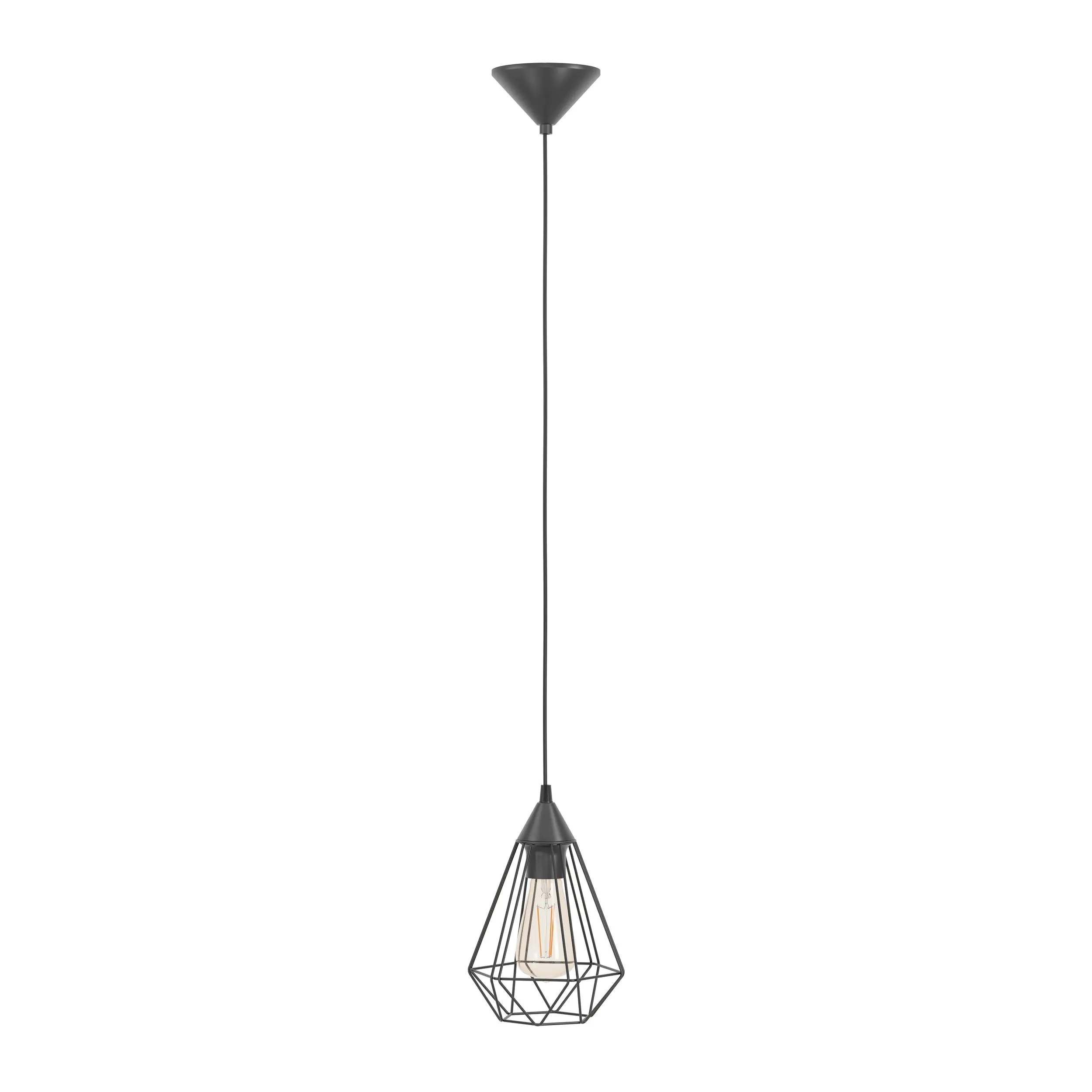 Eglo Pendelleuchte Tarbes schwarz Ø 17,5 cm E27 Eglo Pendelleuchte Tarbes schwarz Ø 17,5 cm E27
