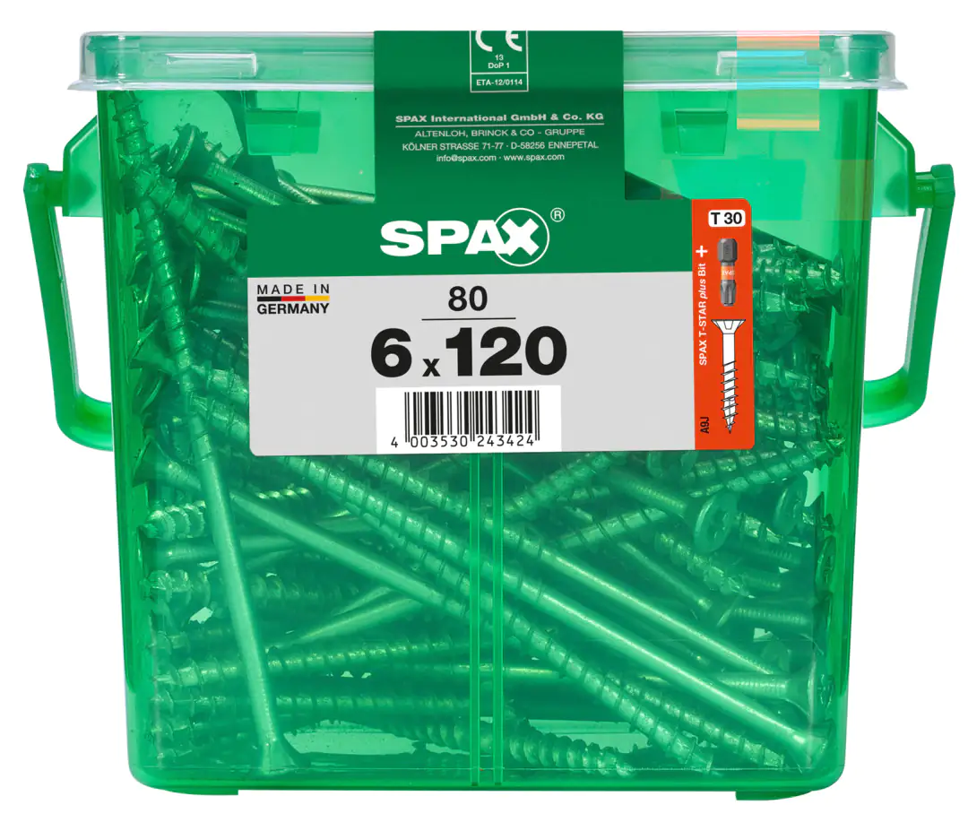 Spax Universalschrauben 6.0 x 120 mm TX 30 - 80 Stk.