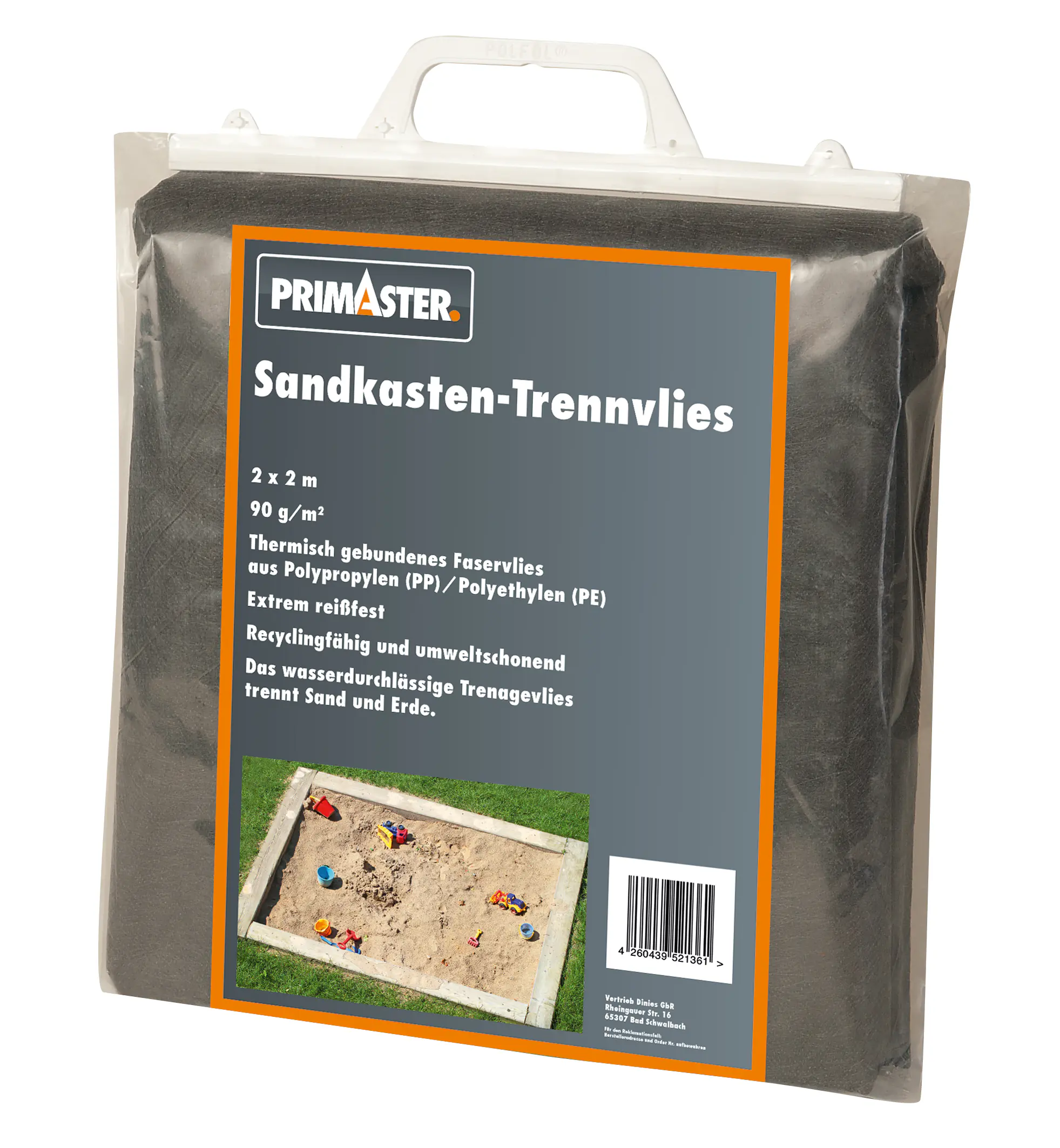 Primaster Trennvlies für Sandkästen 2 x 2 m