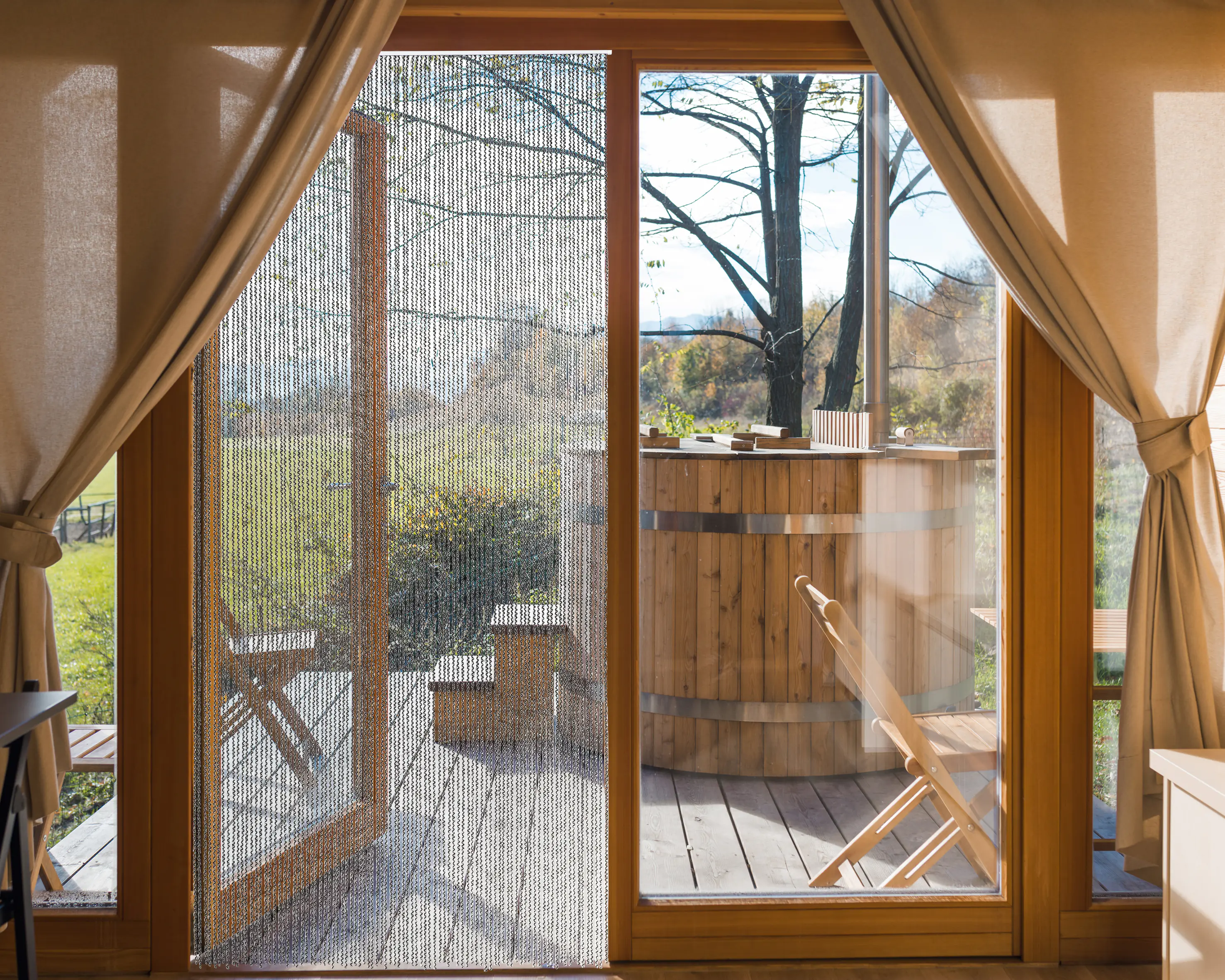 Conacord Deko-Vorhang Bari schwarz transparent 100 x 230 cm