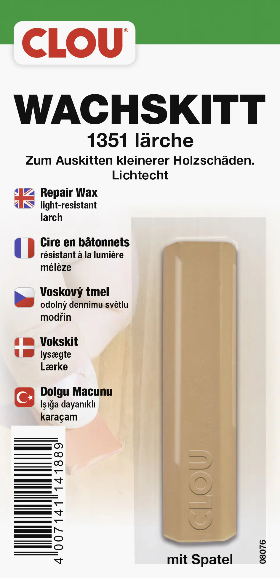 Clou Wachskitt lärche