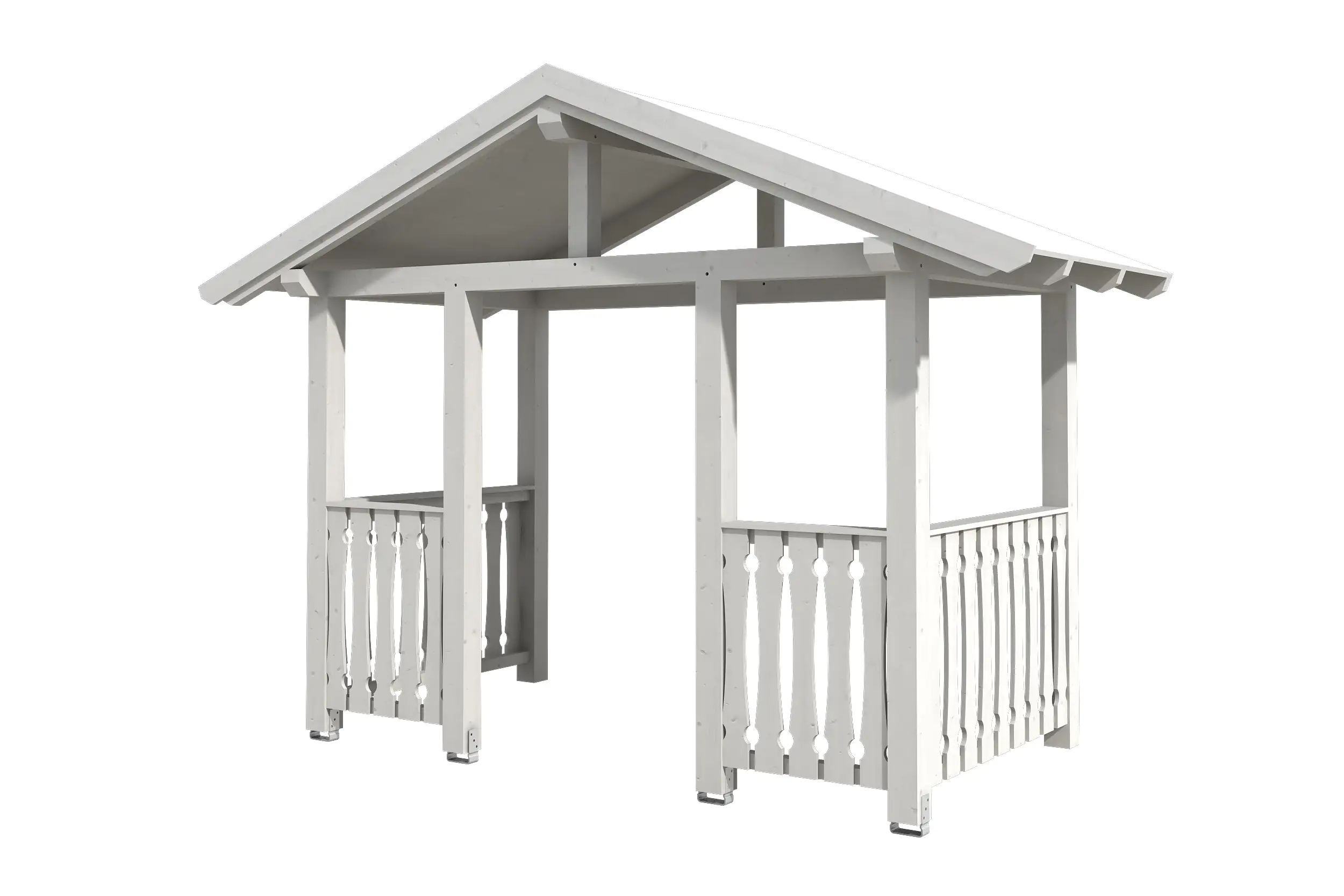 4018211017577 SKAN HOLZ Vordach Stralsund Typ 8 360 x 187 cm, lasiert in Weiß