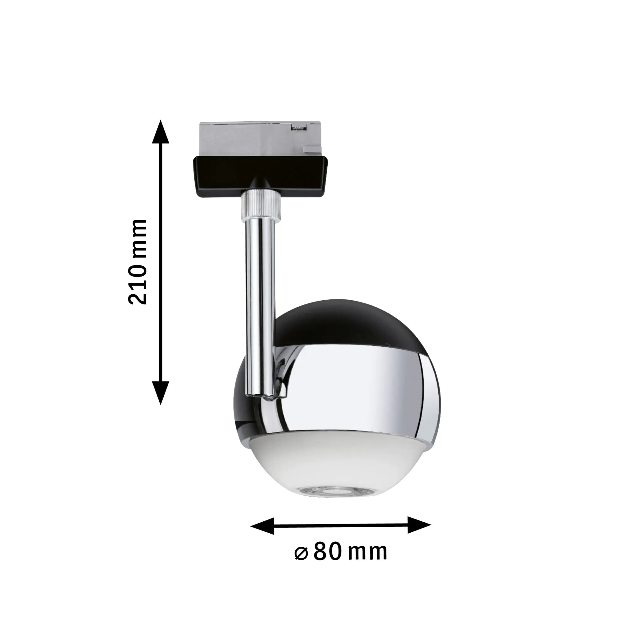 Paulmann URail LED Einzelspot Capsule ll chrom 8 cm warmweiß Paulmann URail LED Einzelspot Capsule ll chrom 8 cm warmweiß