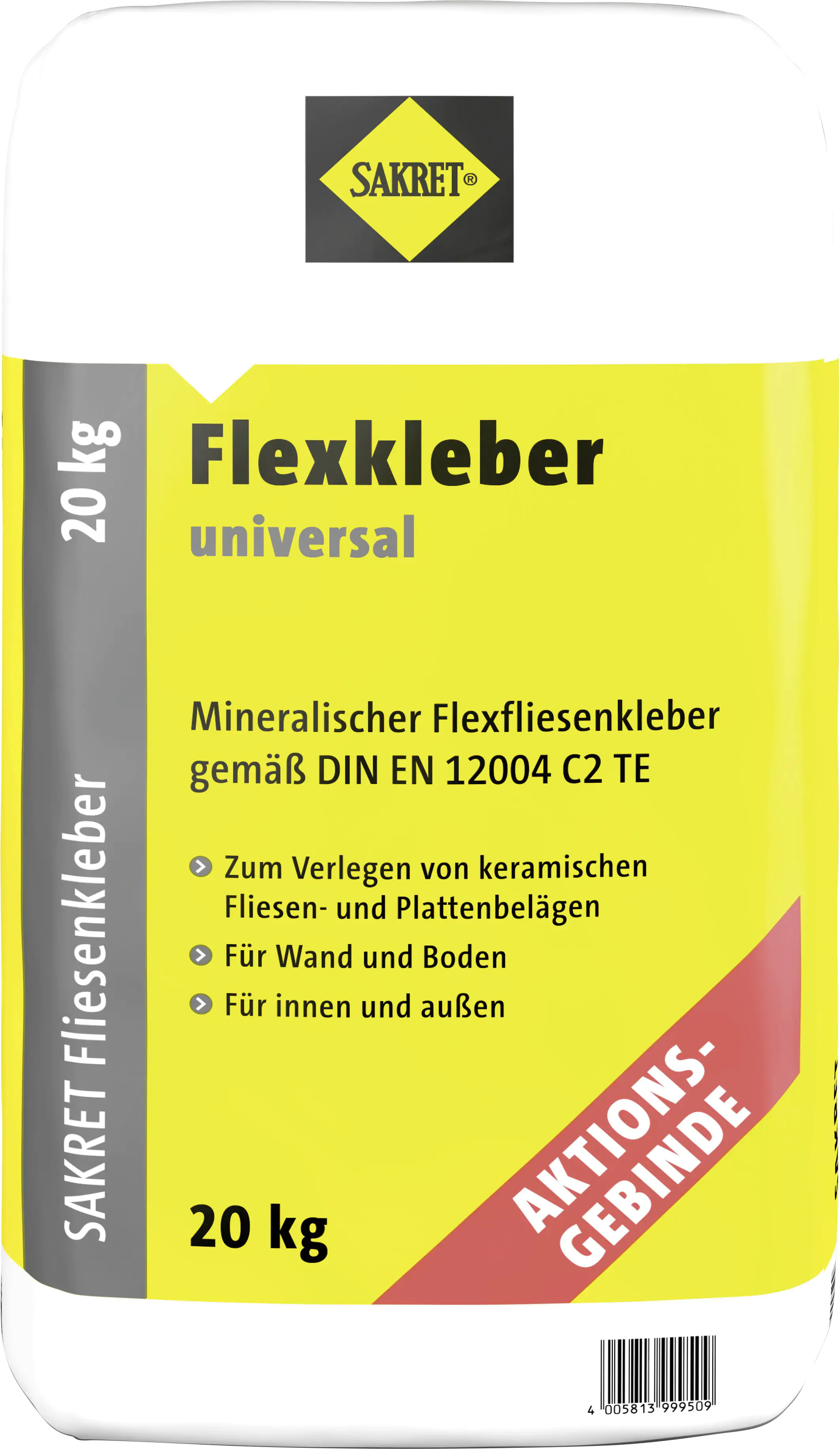 SAKRET Flexkleber Universal 20 kg Aktionsgebinde SAKRET Flexkleber Universal 20 kg Aktionsgebinde