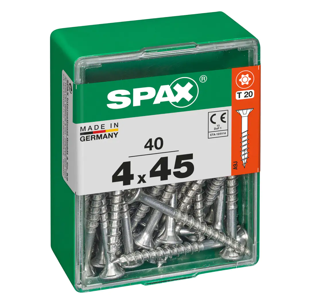 Spax Universalschrauben 4.0 x 45 mm TX 20 - 40 Stk.