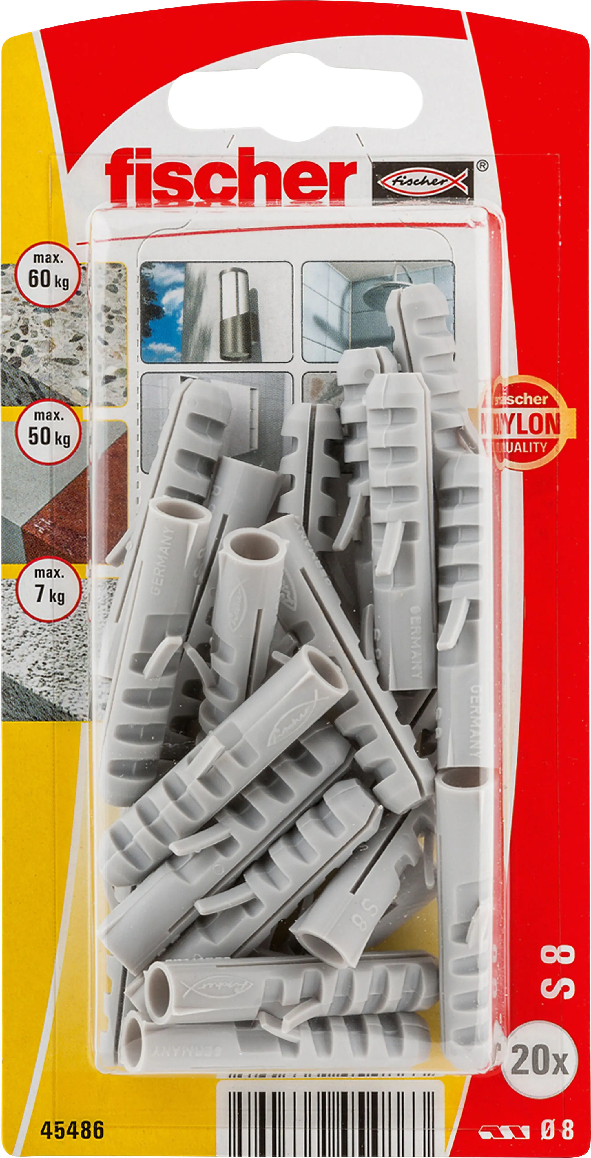 Fischer Dübel S 8 8 x 40 mm- 20 Stück