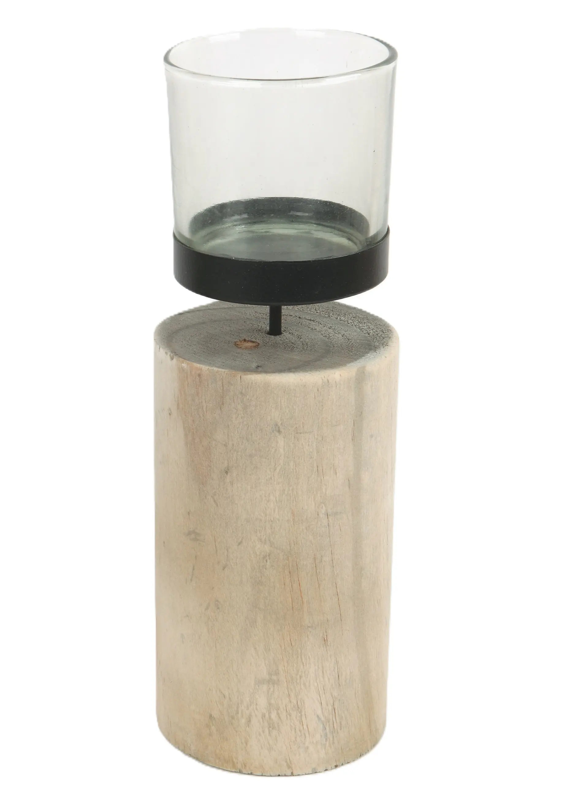 TrendLine Windlicht Holz Ø 26 cm