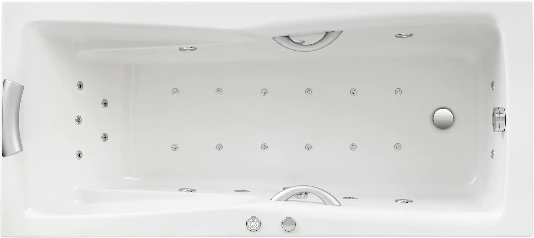 Ottofond Whirlpool-Badewanne Komplettset Atlanta 190 cm Ottofond Whirlpool-Badewanne Komplettset Atlanta 190 cm