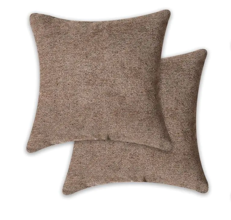 Kissen mit Füllung braun 45 x 45 cm 