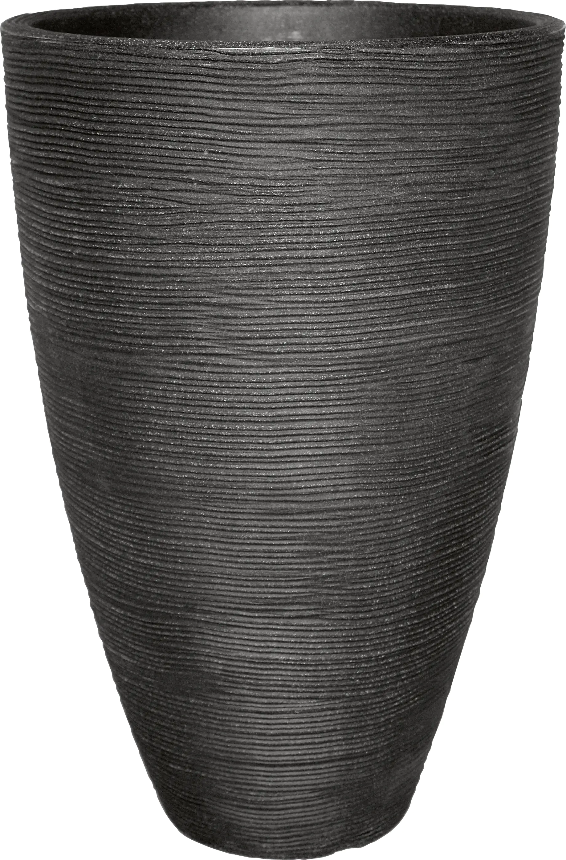 Geli Pflanztopf mit Rillen Ø 40 x 60 cm anthrazit Geli Pflanztopf mit Rillen Ø 40 x 60 cm anthrazit