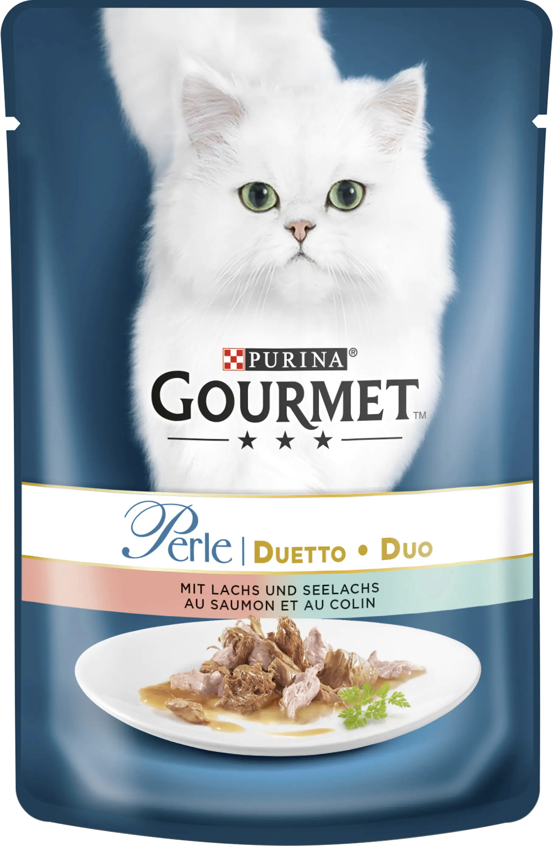 7613033578939_1722077 Gourmet Perle Duetto mit Lachs & Seelachs 85 g