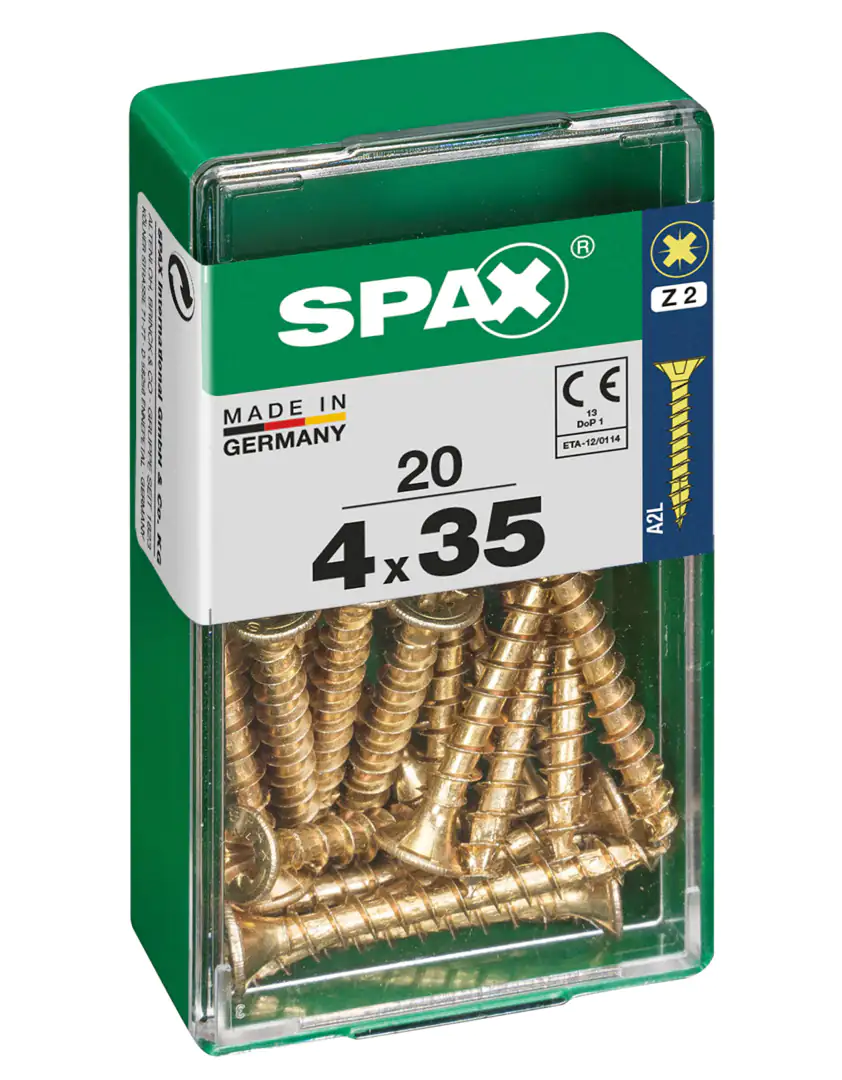 Spax Universalschrauben 4.0 x 35 mm PZ 2 - 20 Stk.