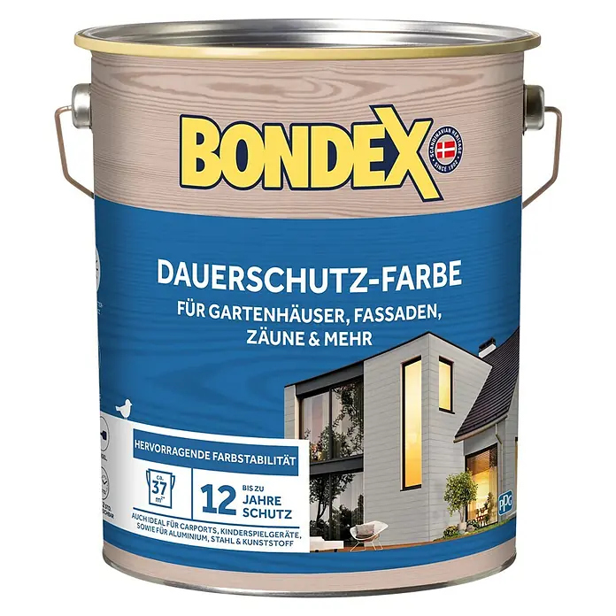 Bondex Dauerschutz-Holzfarbe 4 L anthrazit
