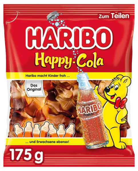 Haribo Fruchtgummi Happy Cola 175 g