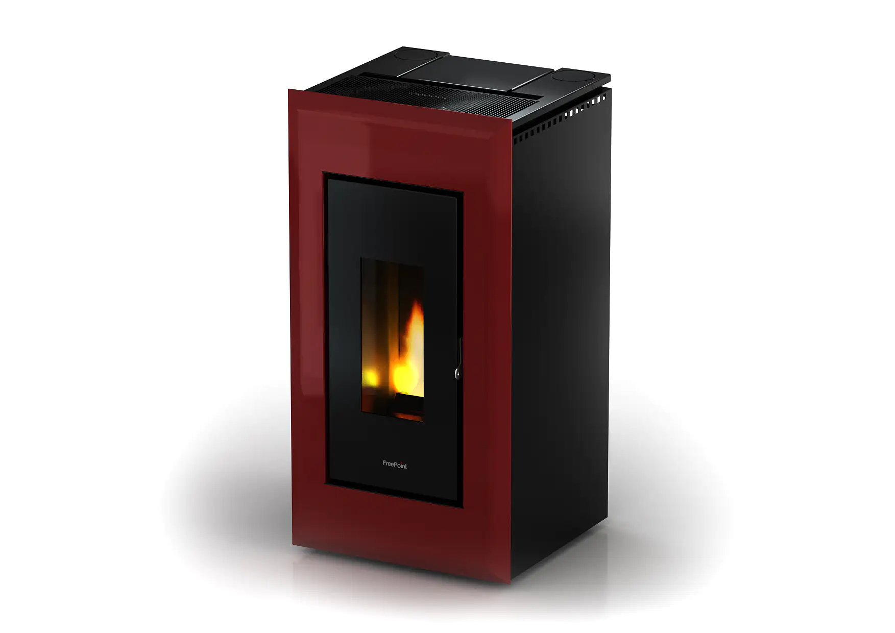 FreePoint Pelletofen VEGA Stahl10,5 kWschwarz-rot FreePoint Pelletofen VEGA Stahl10,5 kWschwarz-rot