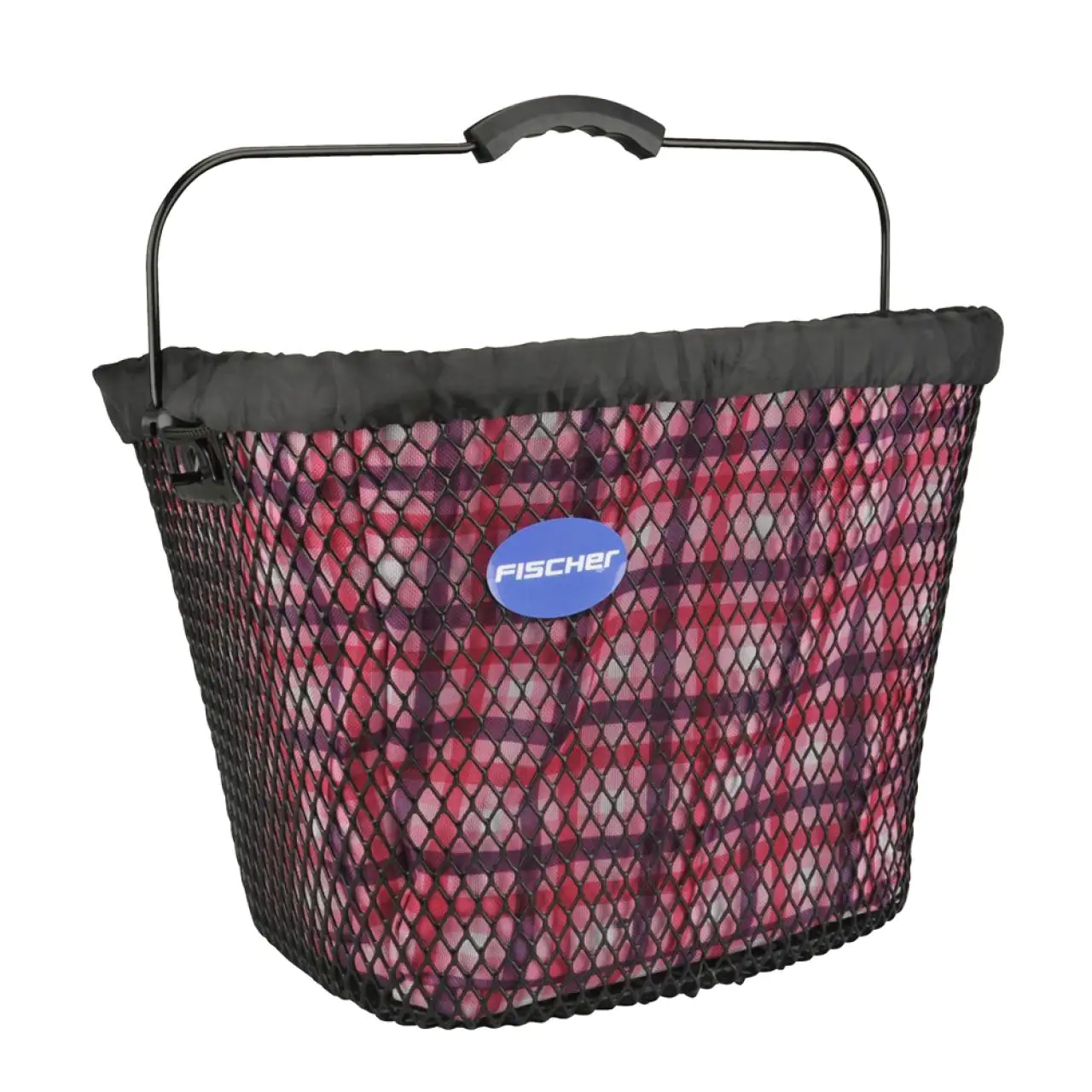 Fischer Lenkerkorb Classic mit Textileinsatz engmaschig 290x370x270mm