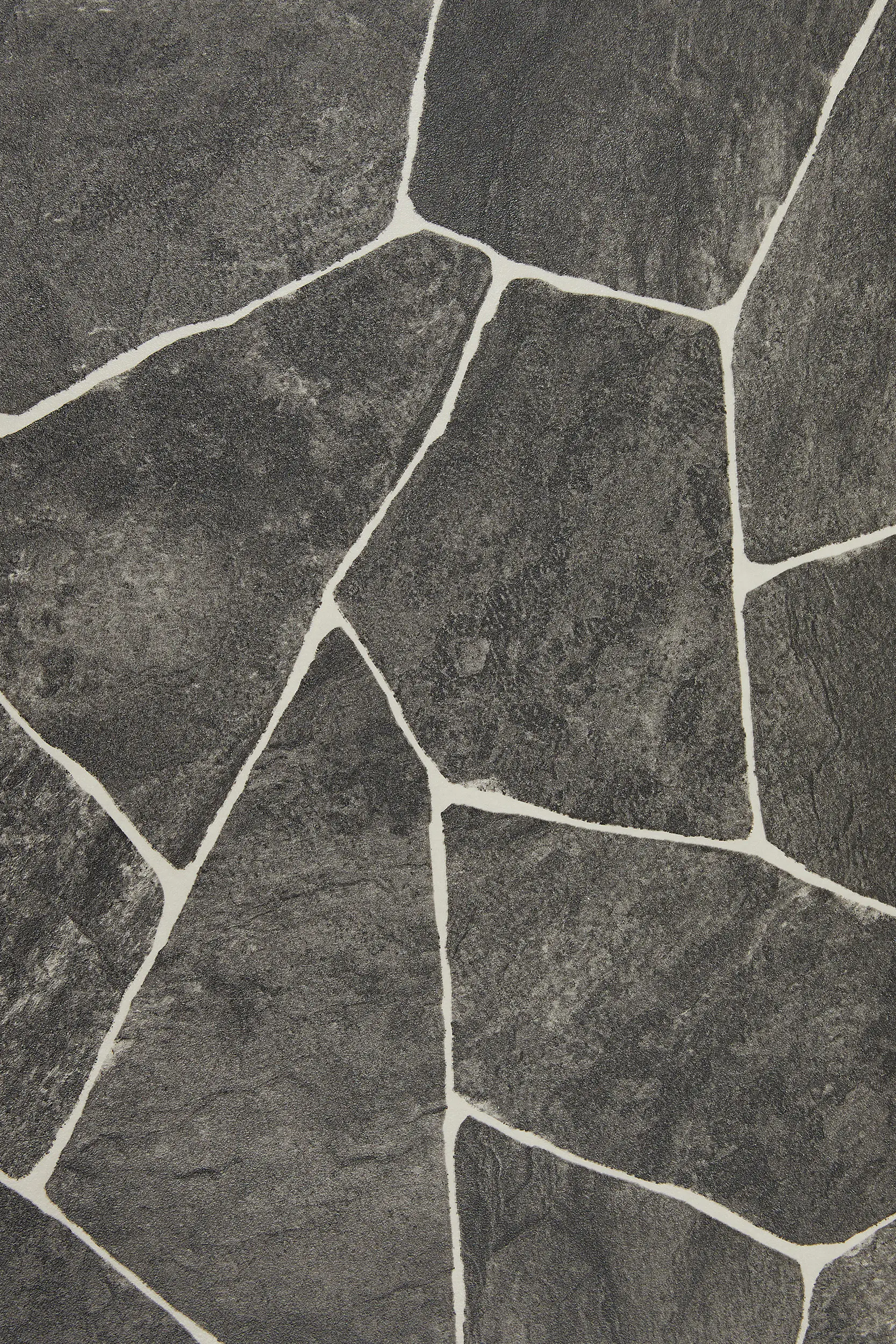 Bodenbelag Vinyl 4 m Bruchsteinoptik anthrazit