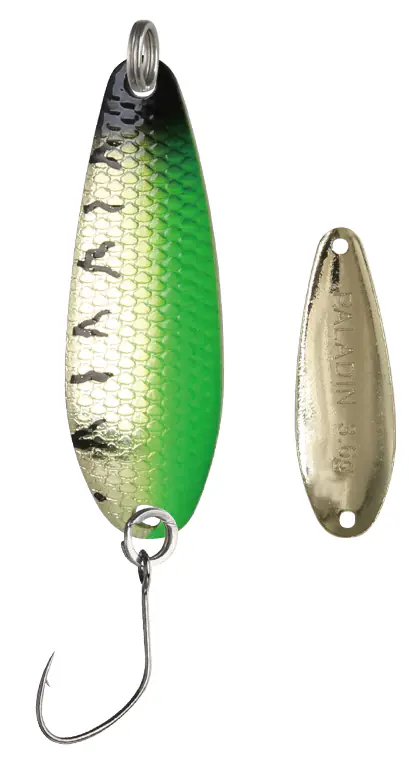 Paladin Angelköder Spoon Apollo 4,8 g UV grün/schwarz/gold
