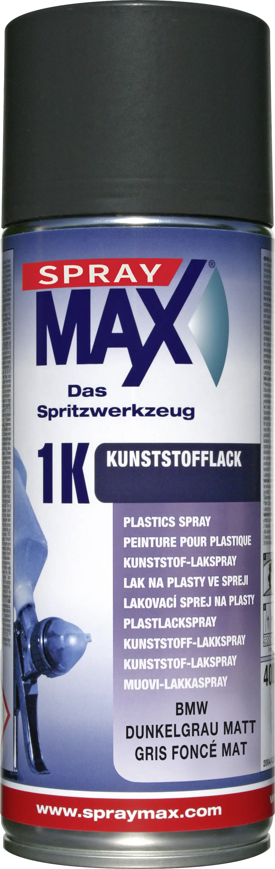 SprayMAX Kunststofflackspray 1K dunkelgrau matt 400ml