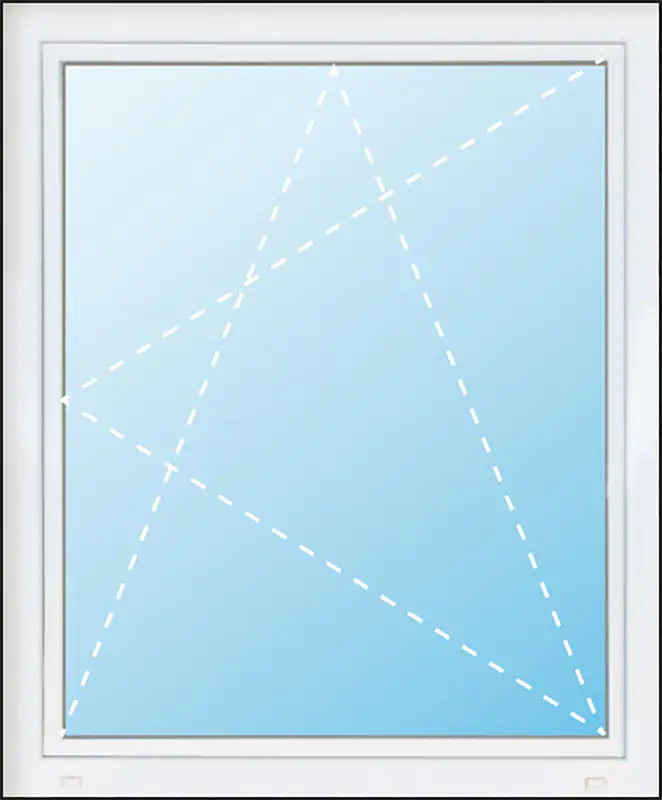 Meeth Fenster 80 x 105 cm DIN rechts 1 flügelig Dreh-Kipp weiß Meeth Fenster 80 x 105 cm DIN rechts 1 flügelig Dreh-Kipp weiß