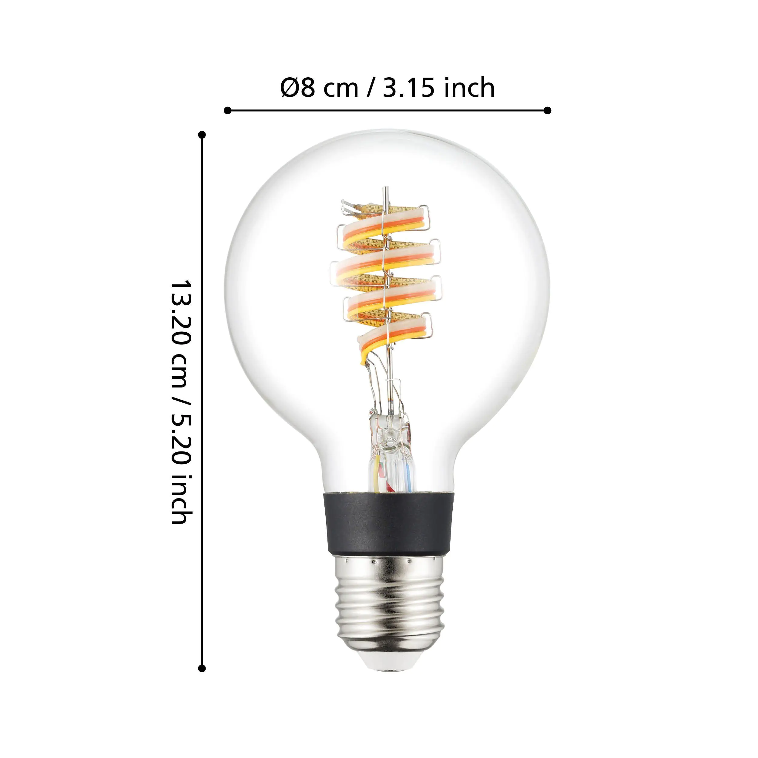 Eglo LED Leuchtmittel Zigbee E27, 4,9W, 400 lm, 3000K, warmwweiß, klar