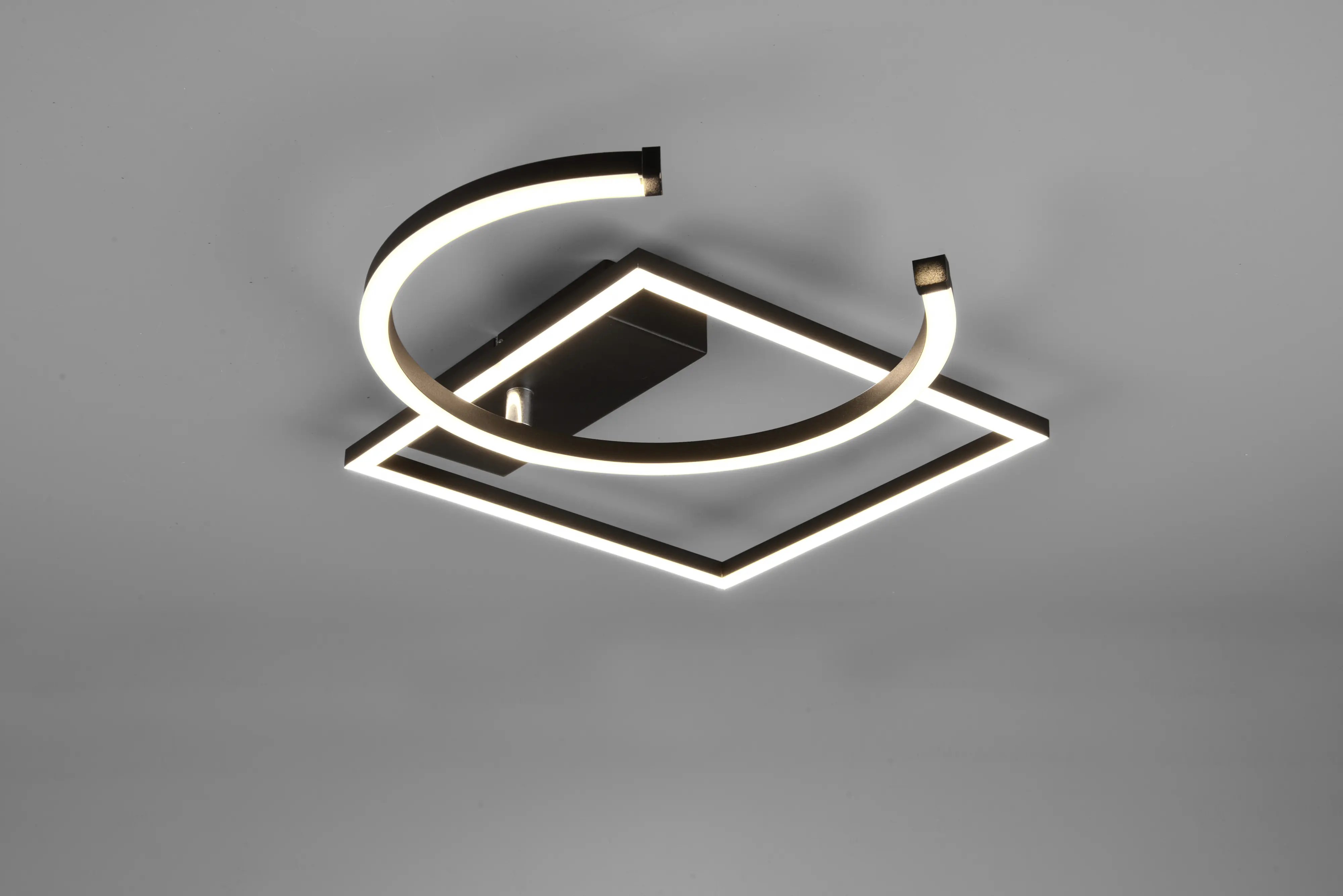 Reality Leuchten LED Deckenleuchte Pivot schwenkbar, schwarz matt