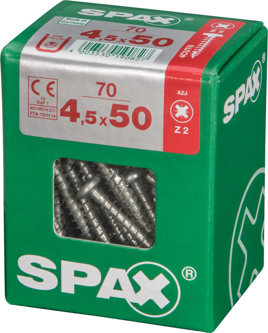 Spax Universalschrauben 4.5 x 50 mm TX 20 - 70 Stk.