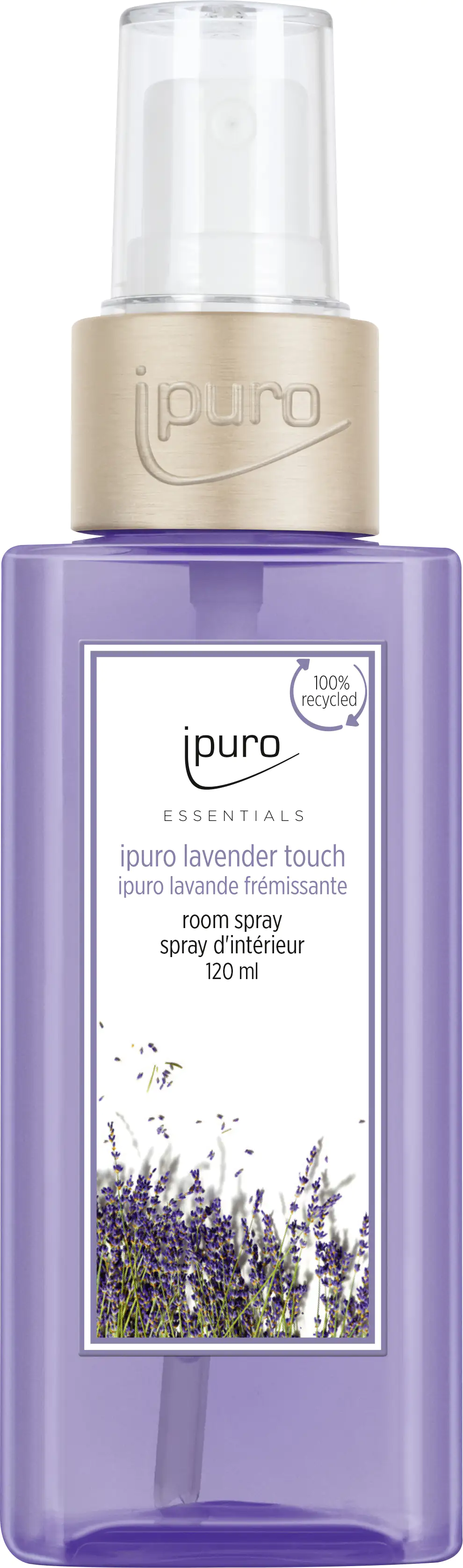 4051281982703 ipuro ESSENTIALS Raumspray Lavender Touch 120 ml