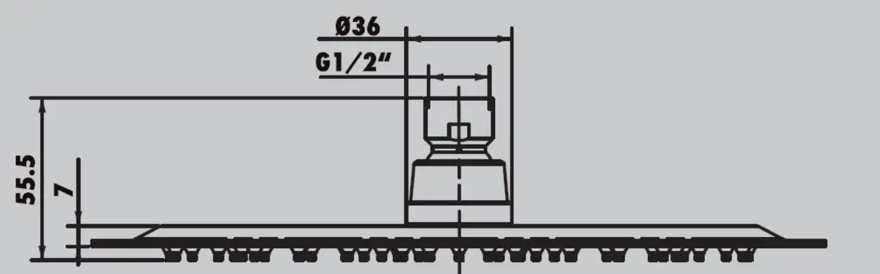 Primaster Kopfbrause Manila chrom Ø 25 cm