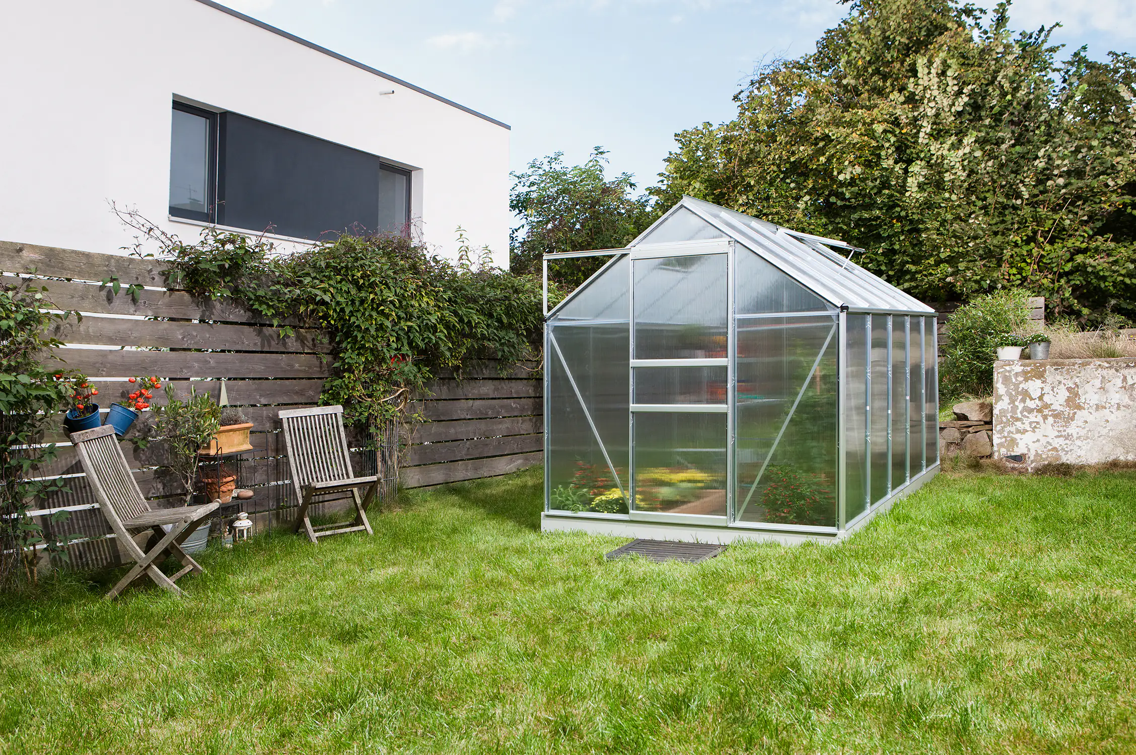 4005717081195 Vitavia Gewächshausset Venus 6200 192 x 317 cm 4 mm Hohlkammerplatten