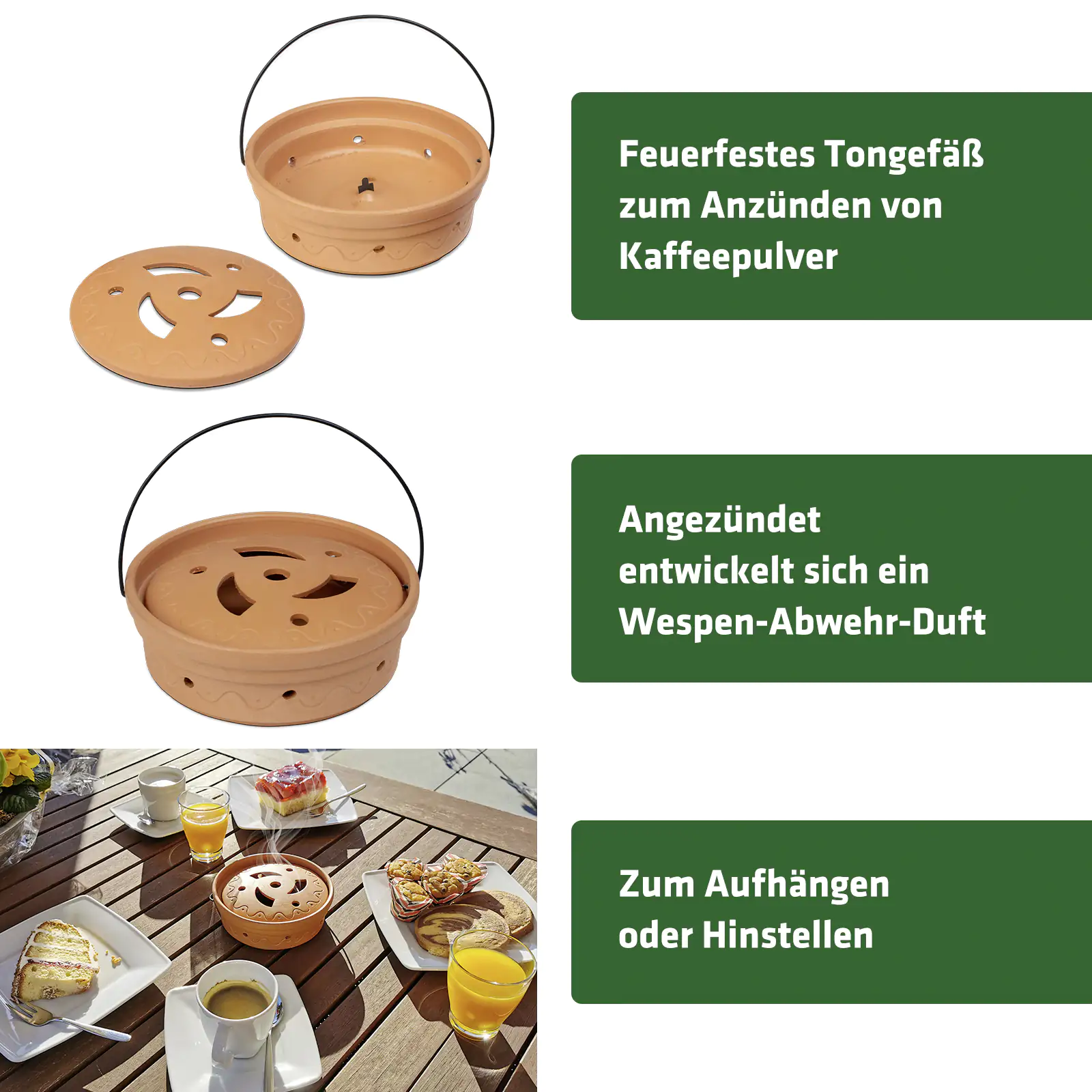 Gardigo Wespen-Verdufter Kaffee