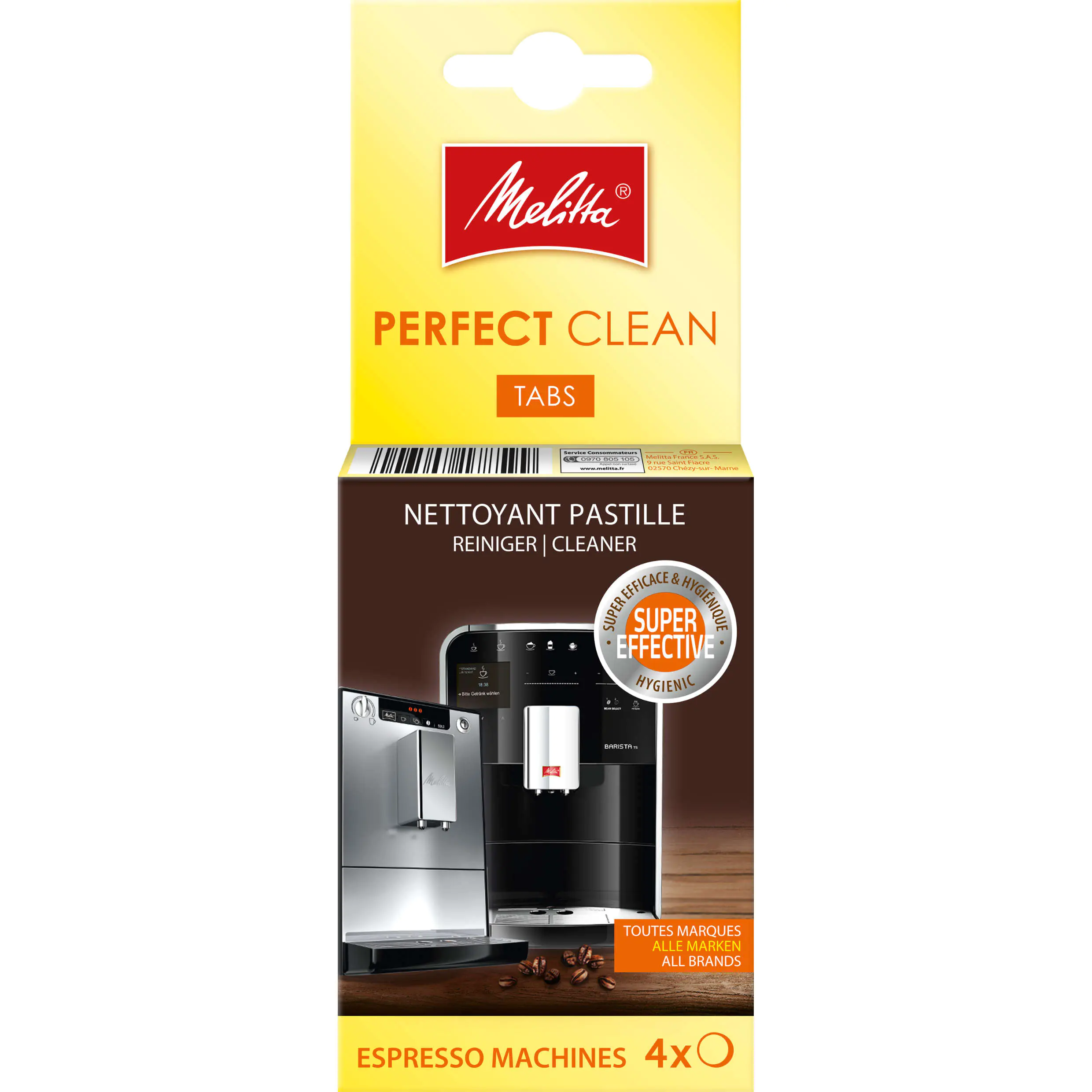 Melitta Perfect Clean Espresso 4 Reinigungstabletten für Kaffeemaschinen