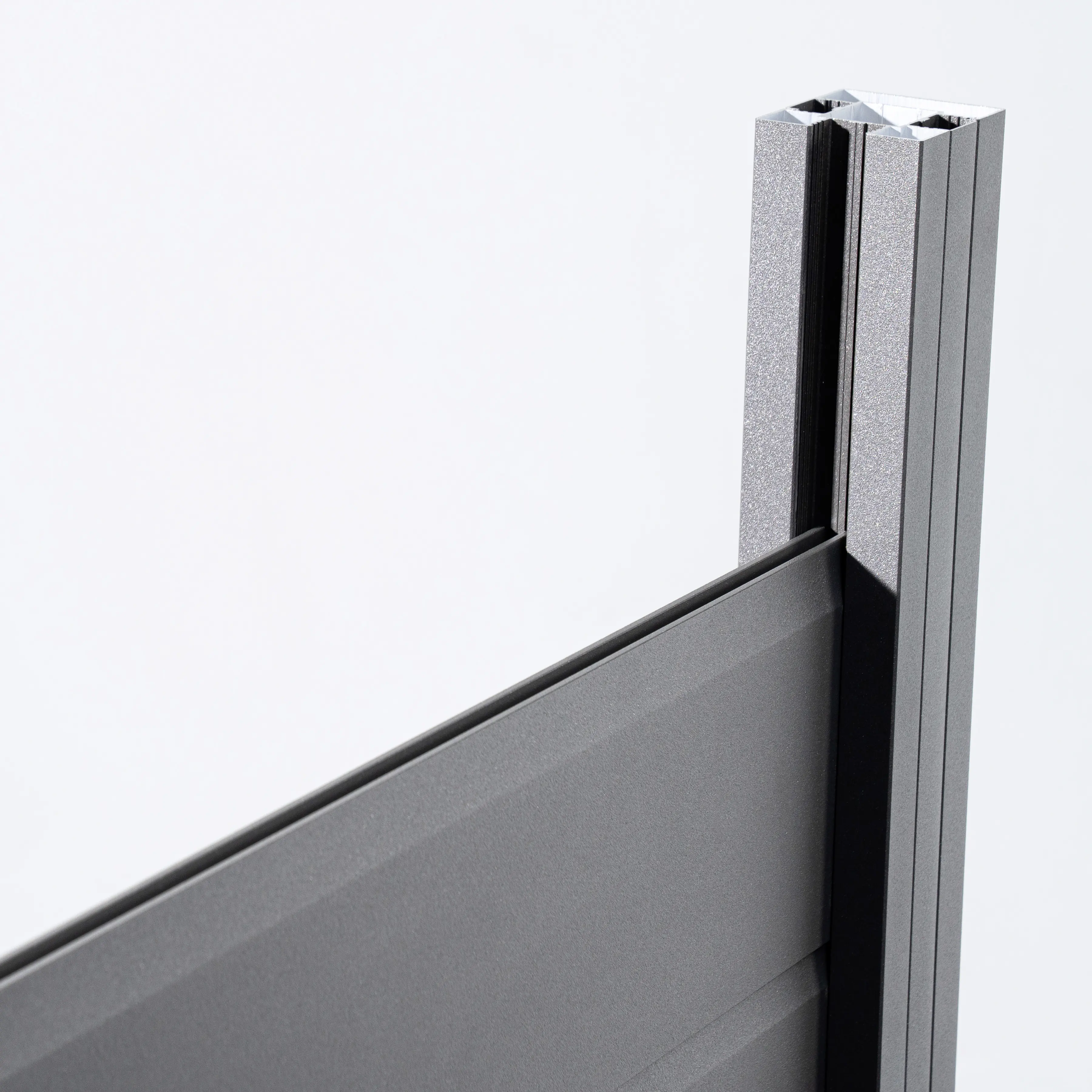 Ambiente Alu-Zaun Grundset Paneel 150 grau 187 x 274,2 cm 