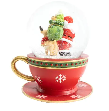 TrendLine Schneekugel Tasse 15 x 13 cm rot-weiß TrendLine Schneekugel Tasse 15 x 13 cm rot-weiß