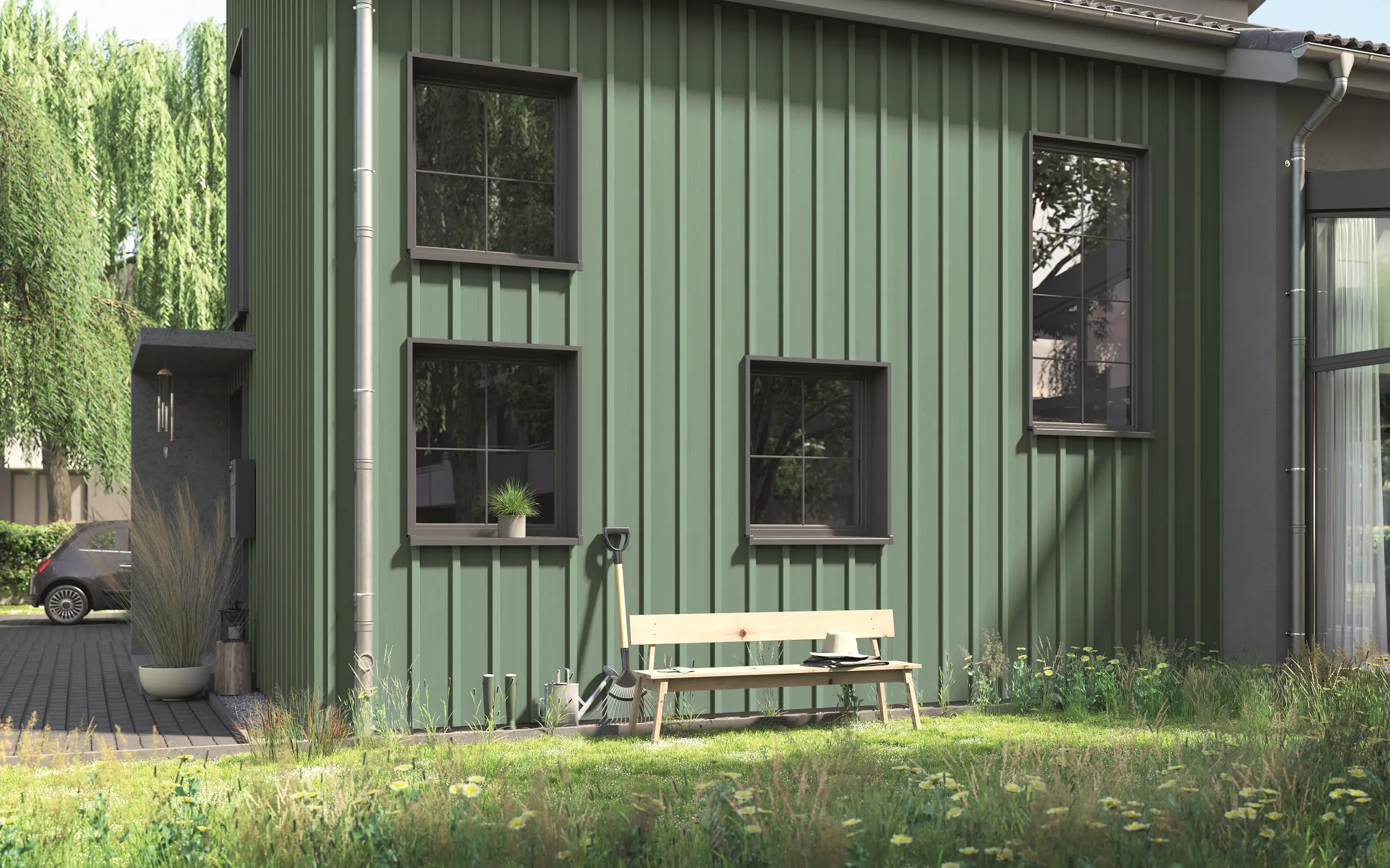 Alpina Wetterschutzfarbe 2,5 L salbeigrün